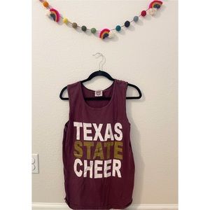 Graphic Tank Top, Texas State Cheer, University Tank
